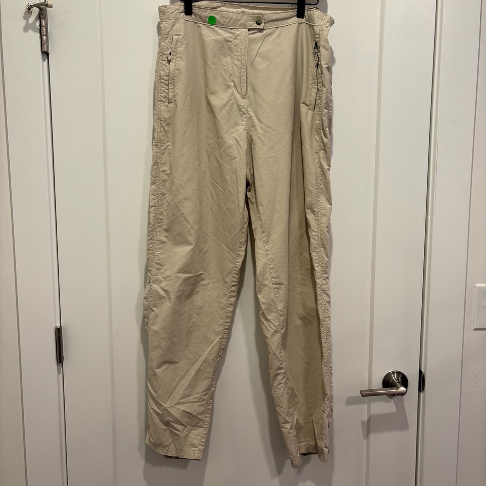 Woolrich Womens Khaki Outdoor Hiking Pants Tan Straight Leg Size 12 33x30‎